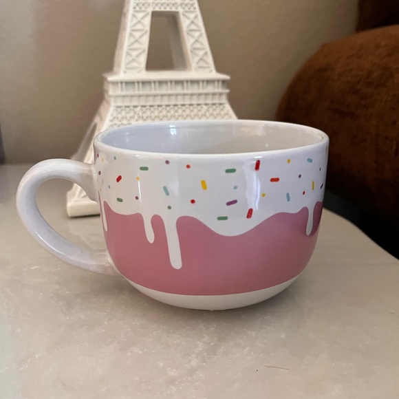 MSRF Design Studio Pink Sprinkle Doughnut Ice Cream coffee mug - Picture 2 of 4